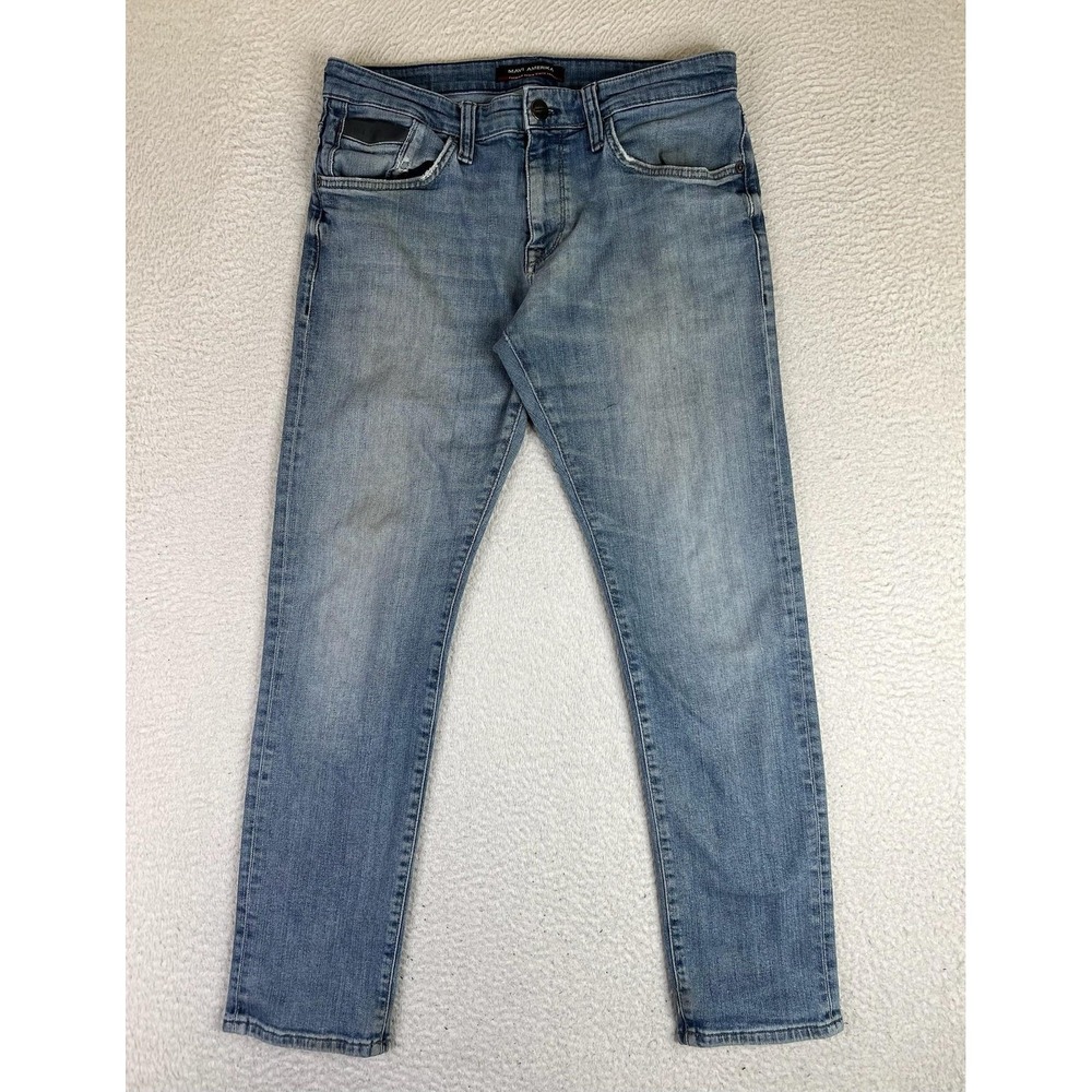 Mavi Jake Jeans Mens 32x30 Blue Slim Tapered Stretch Denim Light Wash Pants